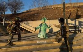 عرض رمزي في واشنطن لتسليط الضوء على فلسطين