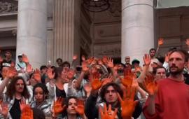 "أوقفوا الإبادة" وقفة تضامنية صامتة في بروكسل نصرةً لغزة