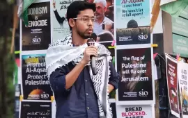 توقيف طالب في حيدر آباد بسبب شعارات مؤيدة لفلسطين