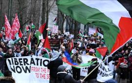 مدينة جينت البلجيكية تنتفض تضامنًا مع "أسطول الصمود"