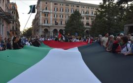 إحتجاجات في إيطاليا رفضًا للمباراة المرتقبة بين منتخبي إيطاليا و"إسرائيل"