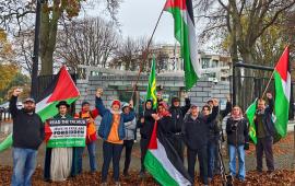 شريكة بالإبادة .. استمرار الاحتجاجات أمام السفارة الأمريكية في أيرلندا