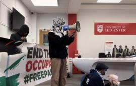 إدانة طلاب في جامعة ليستر على خلفية احتجاج مؤيد لفلسطين