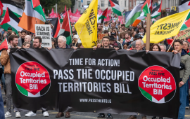 احتجاج أيرلندي للمطالبة بحظر استيراد منتجات الاحتلال