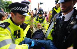 في لندن.. اعتقال ما لا يقل عن 300 متظاهر مؤيد لـ "حركة فلسطين"