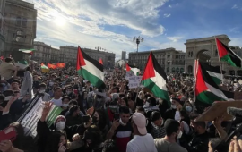 نصرًة لغزة مظاهرة في أيطاليا تنديدًا بخرق وقف إطلاق النار