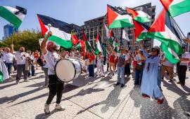 مسيرة “الخط الأحمر لغزة” تحشد عشرات الآلاف في بروكسل
