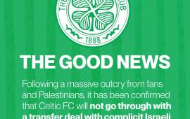 الضغط الشعبي ينتصر  سلتيك يوقف صفقة مع نادي مكابي نتانيا الإسرائيلي