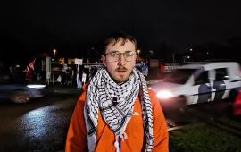 مظاهرة بريطانية أمام معرض عسكري احتجاجًا على تسليح الاحتلال