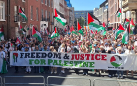 ندعم فلسطين وفنزويلا..  مسيرة أيرلندية مرتقبة ضد الدعم الأمريكي للحروب