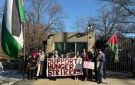 مسيرات وإغلاقات في بريطانيا دعمًا للمضربين الستة عن الطعام...جمعية الأنثروبولوجيا الثقافية الإيطالية تصوت لمقاطعة مؤسسات الاحتلال