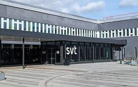 تروج لروايات الاحتلال  أحتجاج أمام إذاعة SVT السويدية