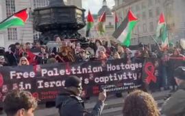 وقفة احتجاجية في لندن تضامنًا مع الأسرى الفلسطينيين