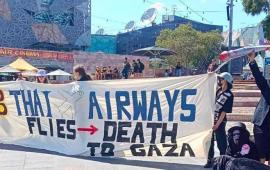 تنقل أسلحة لآلة الإبادة.. احتجاج في مطار سيدني ضد الخطوط الجوية التايلاندية