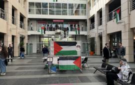 احتجاج طلابي في جامعة سويسرية رفضاً لـ "قانون الإعدام" بحق الأسرى الفلسطينيين