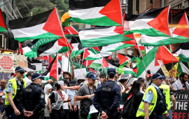 احتجاجات تضامنية تلغي حفل البحرية الملكية في سيدني