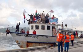 غزة تلهم العالم أول سفن أسطول الصمود تصل شواطئ كوبا لكسر حصارها