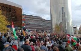 "لا لدعم اقتصاد الإبادة" احتجاج داخل أحد متاجر "هوم بارغينز" في أيرلندا