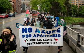 دعوة لموظفي مايكروسوفت لوقف دعم الحروب في غزة ولبنان وإيران