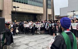 بعد منعها لتقييد التضامن.. مُطالبات بجامعة نيويورك لاستعادة كلمة الخريجين