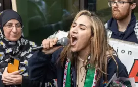 تصريح... بإمكانهم اعتقالنا، بإمكانهم مصادرة كل شيء، لكننا لن نتخلّى عن فلسطين