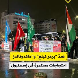 ضدّ "برغر كينغ" و"ماكدونالدز..  احتجاجات مستمرة في إسطنبول