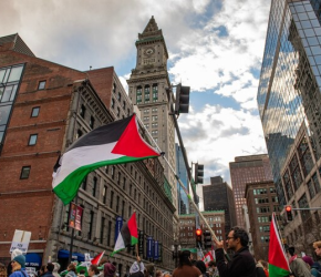 مظاهرة داعمة لفلسطين