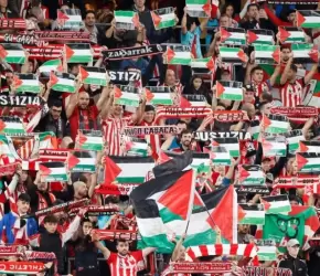 نادي "أتلتيك بلباو "الإسباني يكرس ذكرى تأسيسه لفعالية تضامنية مع فلسطين