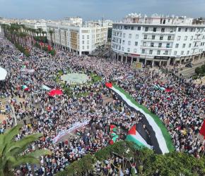 "من الرباط إلى غزة.. مقاومة وعزة" مظاهرات مغربية تضامنًا مع القضية الفلسطينية