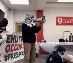 إدانة طلاب في جامعة ليستر على خلفية احتجاج مؤيد لفلسطين