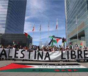 في ذكرى وعد بلفور  وقفة احتجاجية أمام السفارة البريطانية في  مدريد