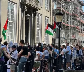 "اسحبوا الاستثمارات" احتجاج طلابي مؤيد لفلسطين يحتل مبنى جامعة أوتريخت