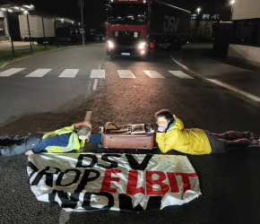 تعطيل مسار شاحنة تنقل الأسلحة من شركة “إلبيت” الإسرائيلية