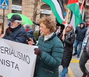 مسيرة حاشدة في إسبانيا .. تنديدًا بالصمت الدولي على الابادة