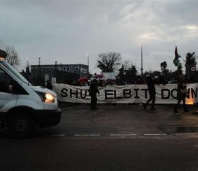 يساهم بتسليح الاحتلال ... نشطاء يغلقون مدخل مصنع "إنسترو بريسيجن" في كينت