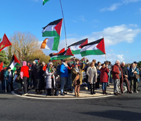 محاكمة نشطاء احتجوا بمطار “شانون” ضد نقل السلاح للاحتلال