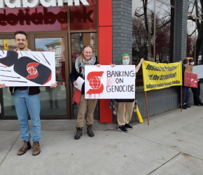 حركة المقاطعة تشيد بقطع بنك سكوتيا علاقاته بتسليح الاحتلال