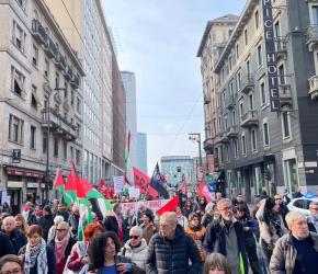 دعمًا لغزة وإيران.. مسيرة تضامنية حاشدة في إيطاليا