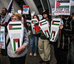 جولة توعية حول أهمية المقاطعة في غلاسكو