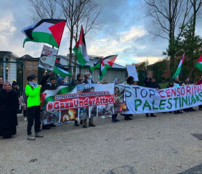 احتجاجات داعمة لفلسطين في إسبانيا وبريطانيا وألمانيا