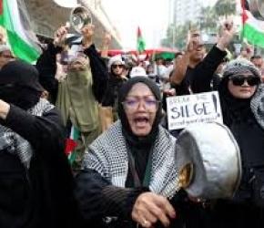 تضم شركات أسلحة تدعم الاحتلال..  احتجاج أمام قاعدة إدنبرة الجوية بأستراليا