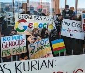 احتجاج يقاطع مؤتمر "غوغل" بسبب تعاونها التقني مع الاحتلال...احتجاج داخل "هوم بارغينز".. وحركة المقاطعة تدعو لمقاطعة بيتزا "بابا جونز"