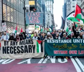 اجتماع لأنصار فلسطين في أمريكا لتعزيز التضامن مع فلسطين