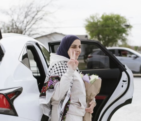 عام خلف القضبان ... فعالية استقبال وتكريم للناشطة لقاء كردية بعد إطلاق سراحها