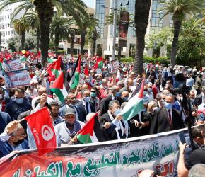 تصريح...  مطلبنا تجريم التطبيع، لا تجريم التضامن مع فلسطين  النقابات الطبية والصحية التونسية