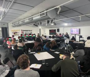 طلاب بريطانيون يجتمعون في المؤتمر الوطني من أجل فلسطين