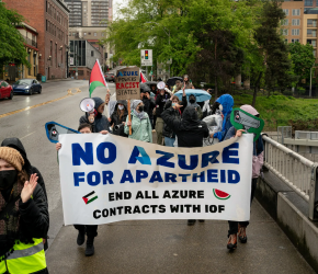 دعوة لموظفي مايكروسوفت لوقف دعم الحروب في غزة ولبنان وإيران