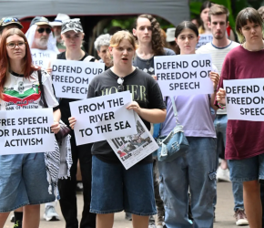 قانون يجرم التضامن!  أستراليا تعتقل متظاهرين بسبب شعار “من النهر إلى البحر”