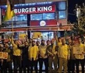 في إسطنبول...  احتجاجات مستمرة أمام "برغر كينغ " و "ماكدونالدز "