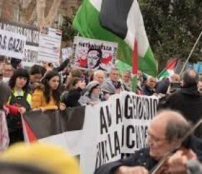 احتجاج ضد مباراة مع فريق إسرائيلي في إسبانيا